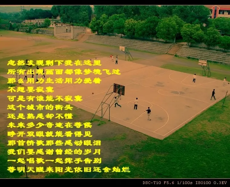校园一角 · 篮球场